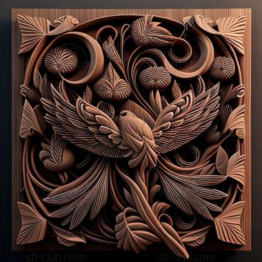 3D мадэль RELIEFCARVED WOODEN (STL)